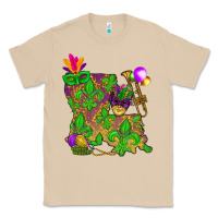Mushroom Louisiana map Mardi Gras Classic Tee - NancyCooperArtShop