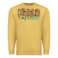 Antique Gold hello fall Premium Sweatshirt - Artiststas