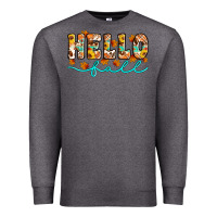 Charcoal Heather hello fall Premium Sweatshirt - Artiststas