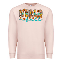 Pale Pink hello fall Premium Sweatshirt - Artiststas