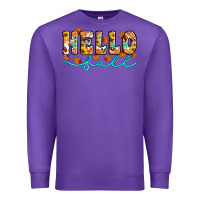 Purple hello fall Premium Sweatshirt - Artiststas