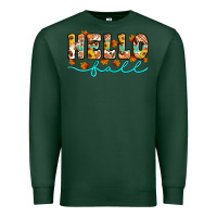 Sports Green hello fall Premium Sweatshirt - Artiststas