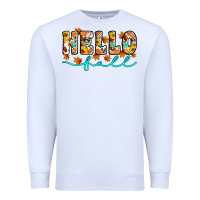 White hello fall Premium Sweatshirt - Artiststas
