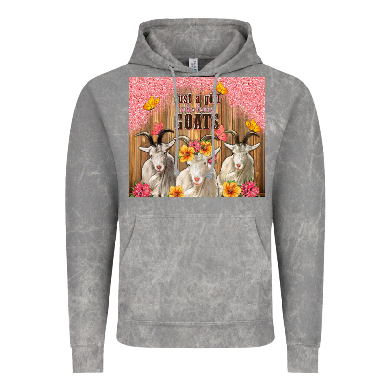 Just A Girl Who Loves Goats Tumbler Vintage Hoodie by TumblerDesignByShophia | Teevron