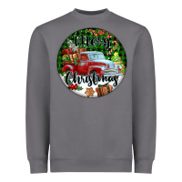 Storm Merry Christmas Truck Heavyweight Sweatshirt - FaDigitalArtStudio