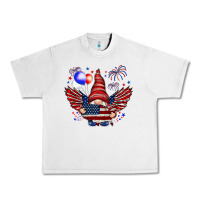 Lunar Rock Gnome with 4th Of July elements Urban Heavy Tee - HowdyJamesFarm