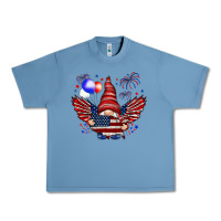 Pebble Blue Gnome with 4th Of July elements Urban Heavy Tee - HowdyJamesFarm