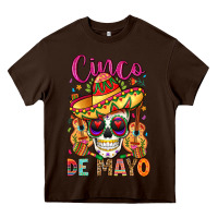 Chocolate Brown cinco de mayo Heavy Core Tee - LillyAllenDesigns