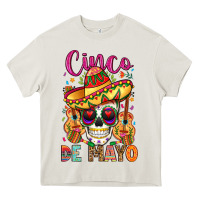 Cream cinco de mayo Heavy Core Tee - LillyAllenDesigns