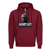 Burgundy Arrest Fauci Essential Zipper Hoodie - minhPixels