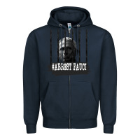 Navy Arrest Fauci Essential Zipper Hoodie - minhPixels