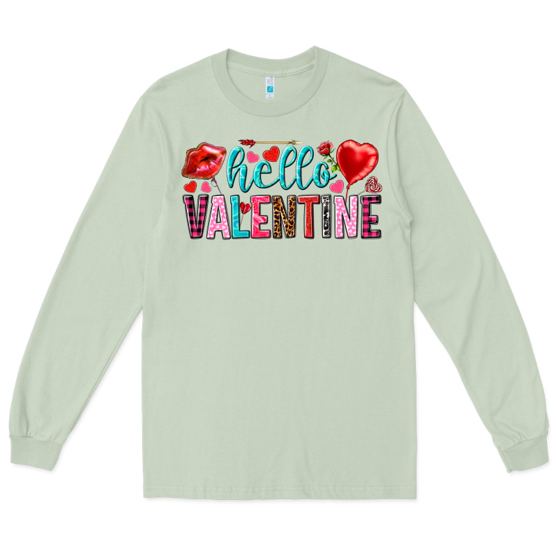 Hello Valentine Long Sleeve Tee by HowdyJamesFarm | Teevron
