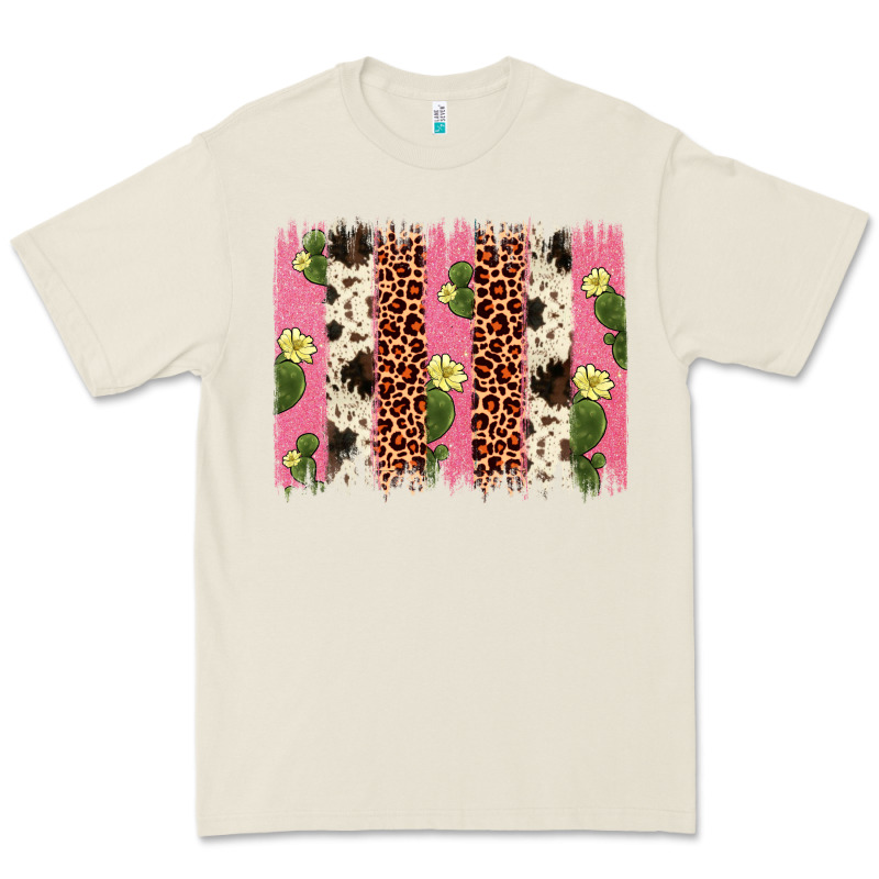 Cactus Leopard Cowhide Brush Stroke Premium Tee by Artiststas | Teevron