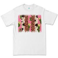 White cactus leopard cowhide brush stroke Premium Tee - Artiststas