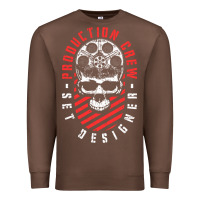 Chestnut Production Crew Set Designer Movie Film Halloween Skull Premium Sweatshirt - minhPixels
