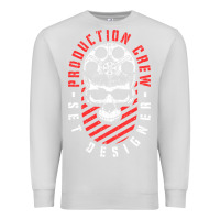 Dove Grey Production Crew Set Designer Movie Film Halloween Skull Premium Sweatshirt - minhPixels