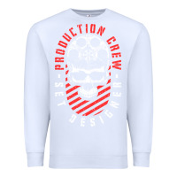 White Production Crew Set Designer Movie Film Halloween Skull Premium Sweatshirt - minhPixels