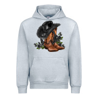 Heather Grey black cowgirl  and roses Urban Hoodie - AdoDesignShop