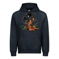 Navy black cowgirl  and roses Urban Hoodie - AdoDesignShop