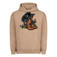 Pigment Burro black cowgirl  and roses Urban Hoodie - AdoDesignShop