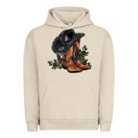 Pigment French Oak black cowgirl  and roses Urban Hoodie - AdoDesignShop