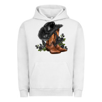 Pigment Lunar Rock black cowgirl  and roses Urban Hoodie - AdoDesignShop