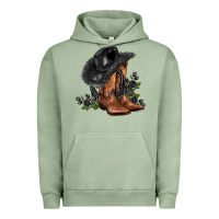 Pigment Oil Green black cowgirl  and roses Urban Hoodie - AdoDesignShop