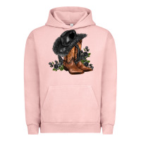 Pigment Salmon black cowgirl  and roses Urban Hoodie - AdoDesignShop