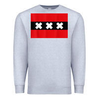 Heather Grey amsterdam flag souvenir heritage travel gift t shirt Premium Sweatshirt - minhPixels