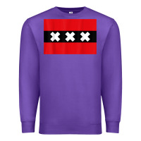 Purple amsterdam flag souvenir heritage travel gift t shirt Premium Sweatshirt - minhPixels