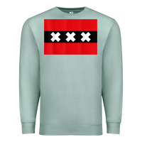 Seafoam amsterdam flag souvenir heritage travel gift t shirt Premium Sweatshirt - minhPixels