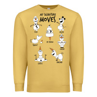 Antique Gold Frozen 2 Olaf My Signature Moves Premium Sweatshirt - minhPixels