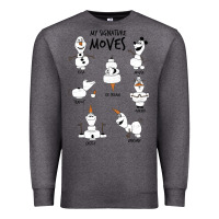 Charcoal Heather Frozen 2 Olaf My Signature Moves Premium Sweatshirt - minhPixels