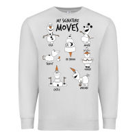 Dove Grey Frozen 2 Olaf My Signature Moves Premium Sweatshirt - minhPixels