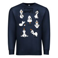 Navy Frozen 2 Olaf My Signature Moves Premium Sweatshirt - minhPixels
