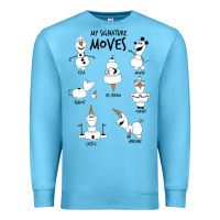 Ocean Blue Frozen 2 Olaf My Signature Moves Premium Sweatshirt - minhPixels