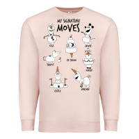 Pale Pink Frozen 2 Olaf My Signature Moves Premium Sweatshirt - minhPixels