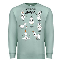 Seafoam Frozen 2 Olaf My Signature Moves Premium Sweatshirt - minhPixels