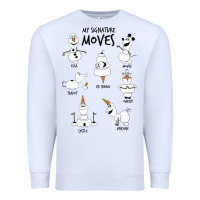 White Frozen 2 Olaf My Signature Moves Premium Sweatshirt - minhPixels