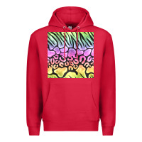 Cardinal neon rainbow safari seamless pattern Premium Hoodie - BundleAndBundleShop