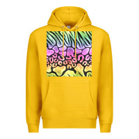 Lemon neon rainbow safari seamless pattern Premium Hoodie - BundleAndBundleShop