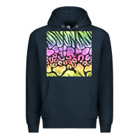 Navy neon rainbow safari seamless pattern Premium Hoodie - BundleAndBundleShop