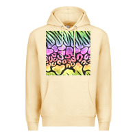 Pina Colada neon rainbow safari seamless pattern Premium Hoodie - BundleAndBundleShop