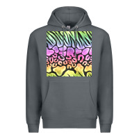 Rock neon rainbow safari seamless pattern Premium Hoodie - BundleAndBundleShop