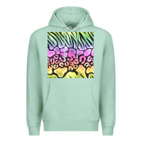 Seafoam neon rainbow safari seamless pattern Premium Hoodie - BundleAndBundleShop