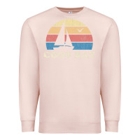 Pale Pink Coos Bay Or Vintage Sailboat 70S Throwback Sunset Premium Sweatshirt - minhPixels