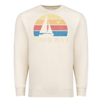 Sandshell Coos Bay Or Vintage Sailboat 70S Throwback Sunset Premium Sweatshirt - minhPixels