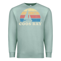 Seafoam Coos Bay Or Vintage Sailboat 70S Throwback Sunset Premium Sweatshirt - minhPixels