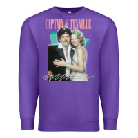 Purple Captain Tennille Retro Fan Art Design gift Premium Sweatshirt - minhPixels