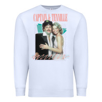 White Captain Tennille Retro Fan Art Design gift Premium Sweatshirt - minhPixels